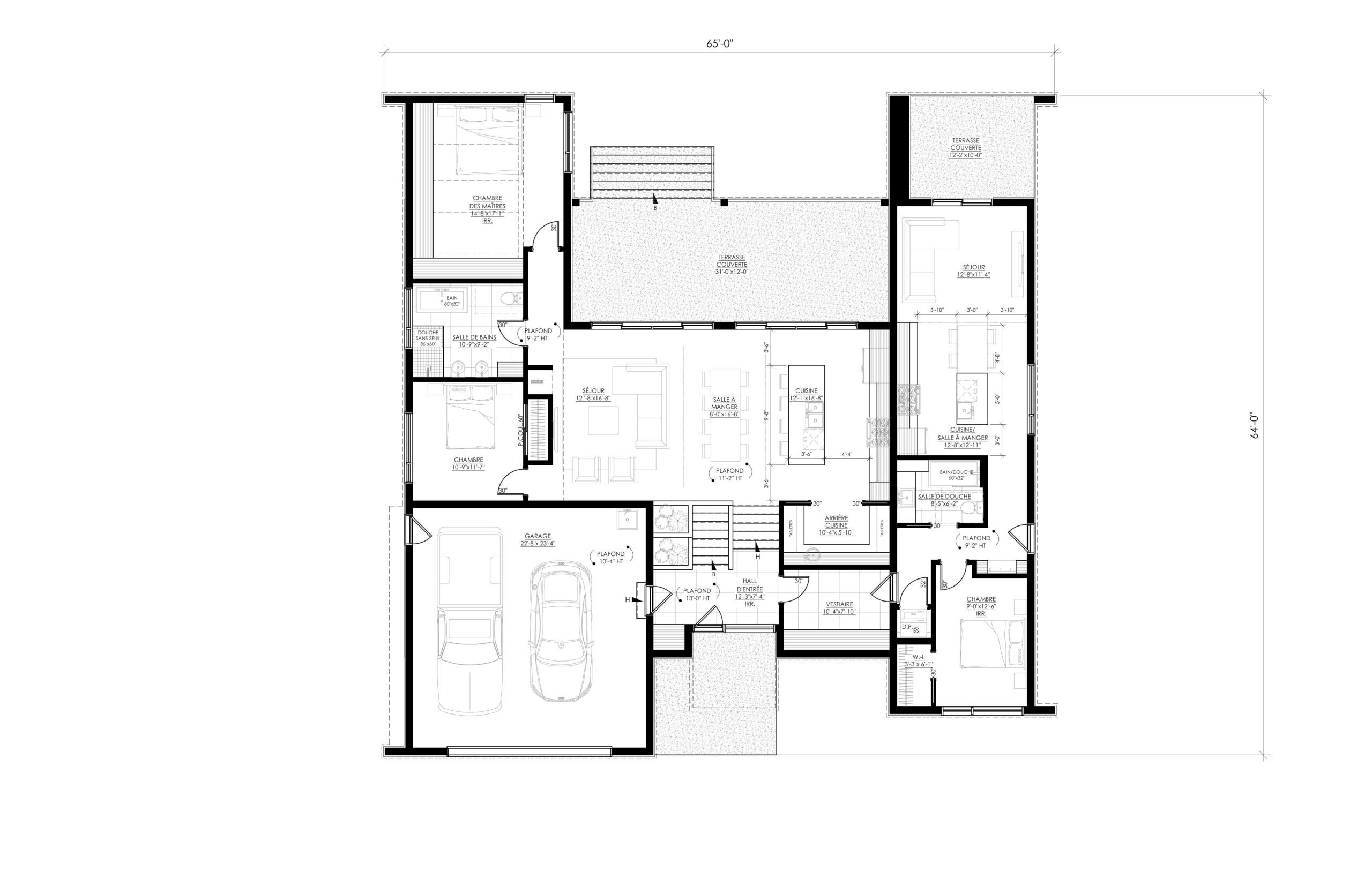 Plan du rez-de-chaussée